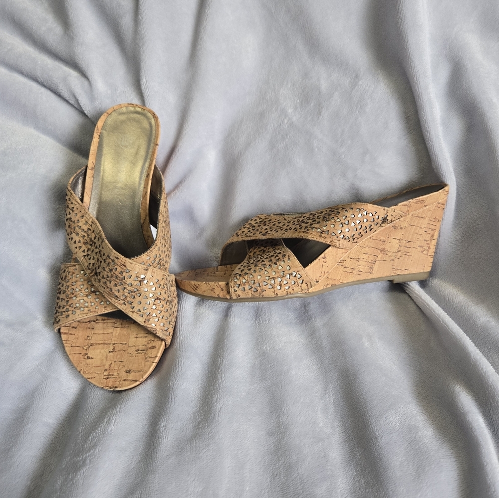 Cork Wedge Sandals